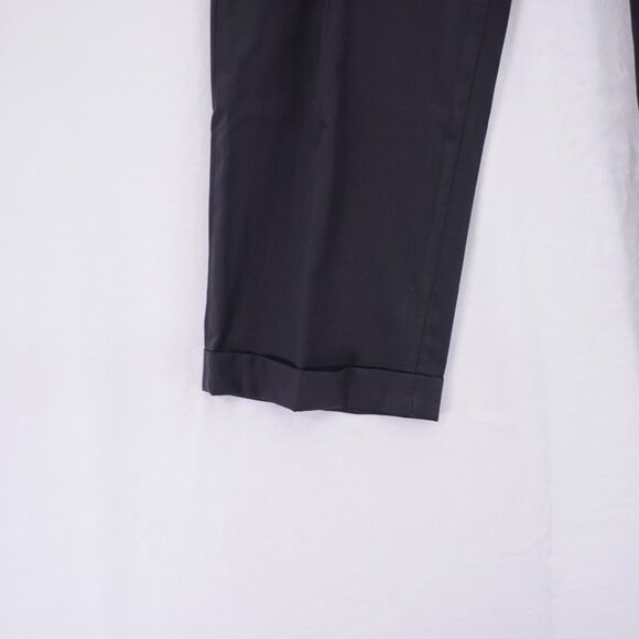 Brooks Brothers 346 Stretch Wool Blue Dress Pants Trousers 41 / 28 Pleated Cuffe - Picture 2 of 9